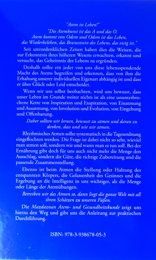 MAZDAZNAN - Atem- und Gesundheitskunde