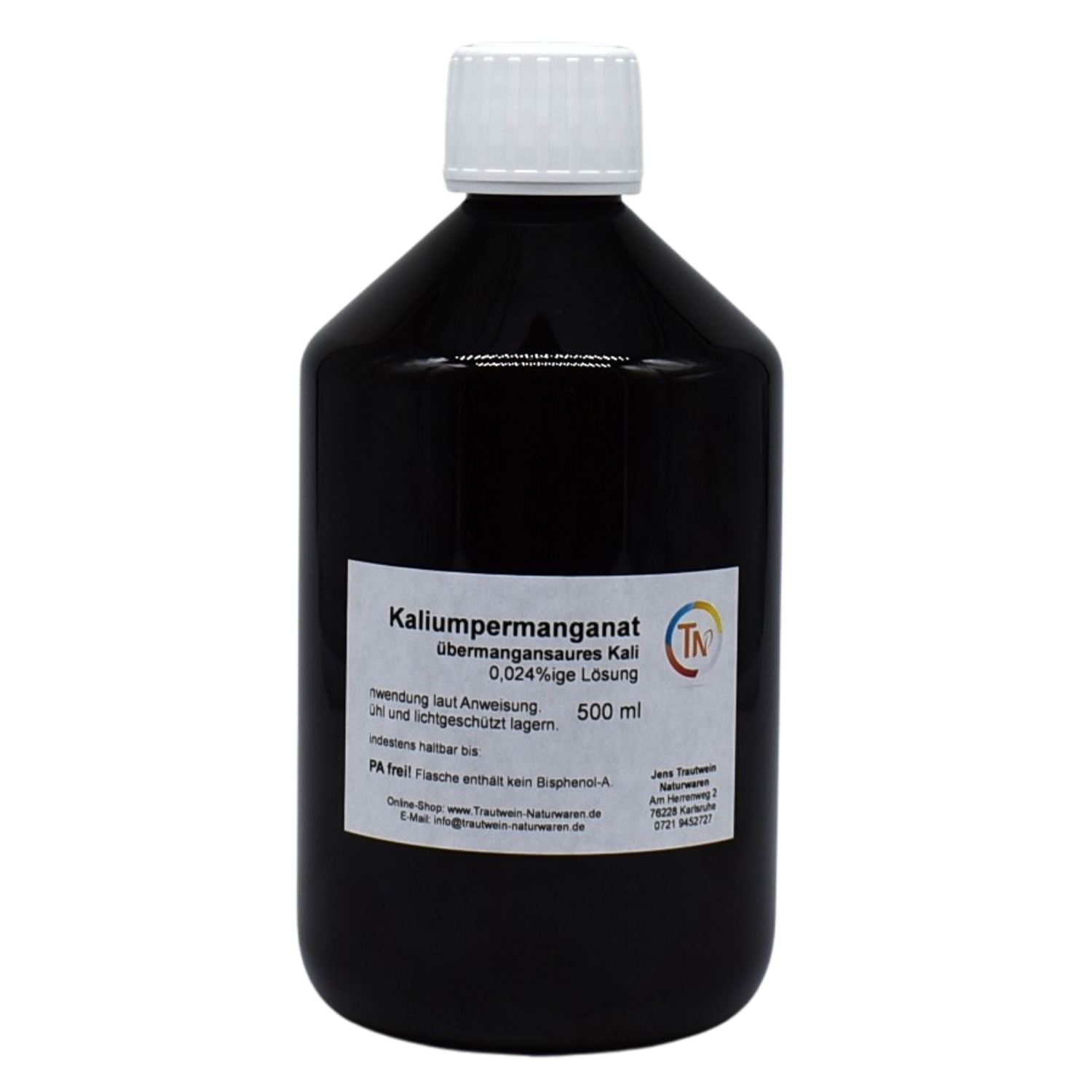Kali-/Kaliumpermanganat-Lösung, 500 ml, 0,024%