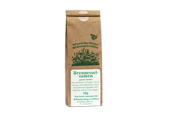 Brennnesselsamen BIO, 30 g, ganz