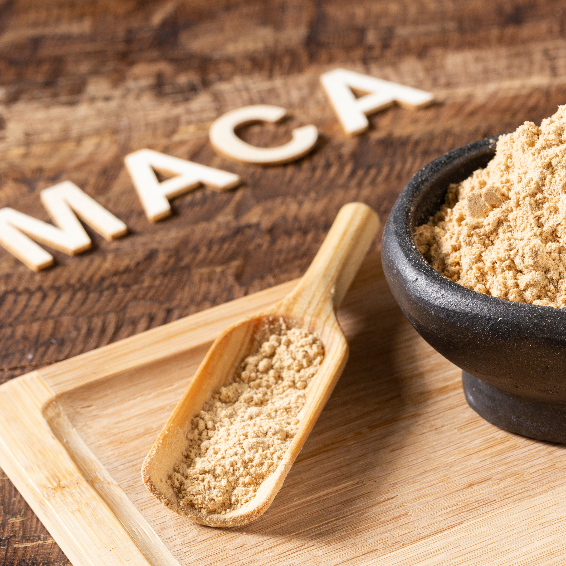 Maca Pulver schwarz, bio, gelatiniert, 250 g Pulver im Vorratsbeutel (50 Tage Vorrat)