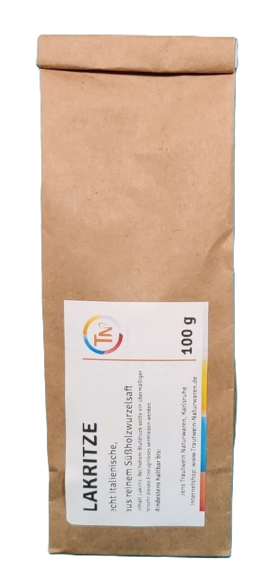 Lakritze, 100 g, aus reinem Süßholzsaft