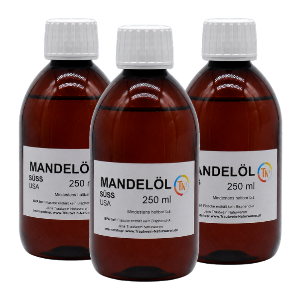 Mandelöl, 3-SET, 250 ml, süss