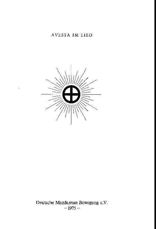 MAZDAZNAN - Avesta im Lied (rotes Liederbuch)