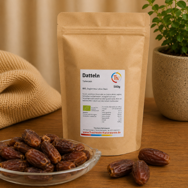 Datteln BIO, 500 g, (Deglet Nour) ohne Stein