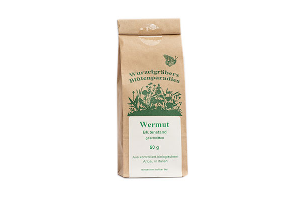 Wermut BIO, 50 g, Blütenstand, geschnitten