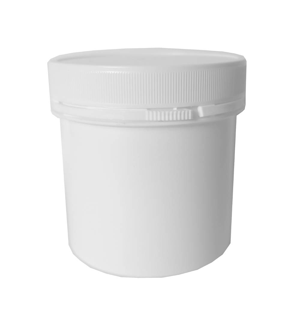 Dose Kunststoff 200ml + Deckel, mit Originalitätsverschluß