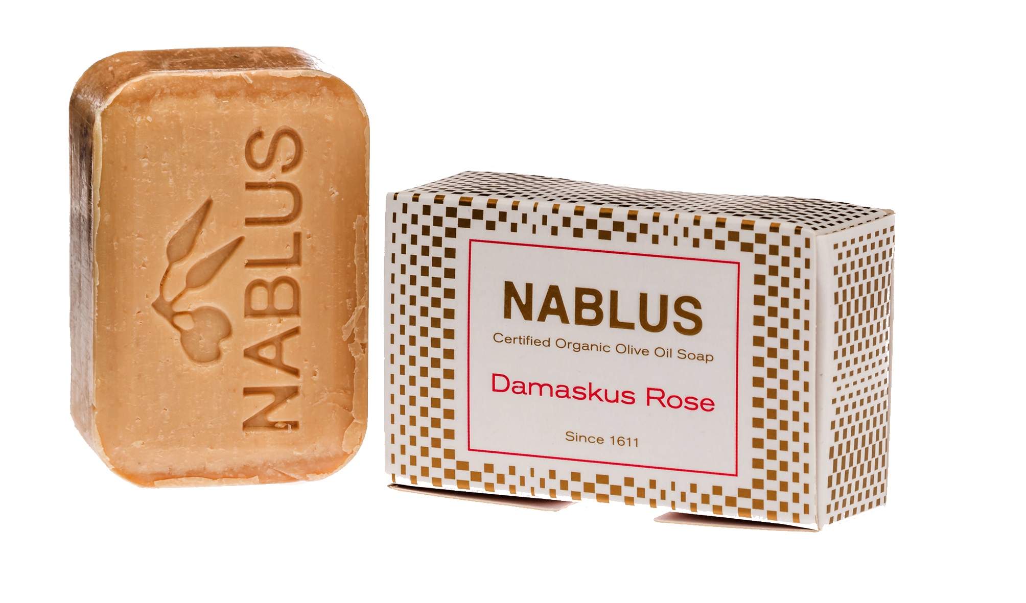 Nablus reine Olivenöl-Seife DAMASKUS ROSE