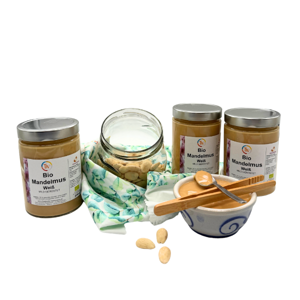Mandelmus BIO, 500g, weiß, geröstet