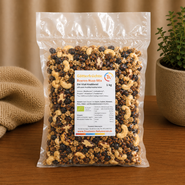 Götterfrüchte BIO, 1 Kg, Beeren-Nuss-Mix