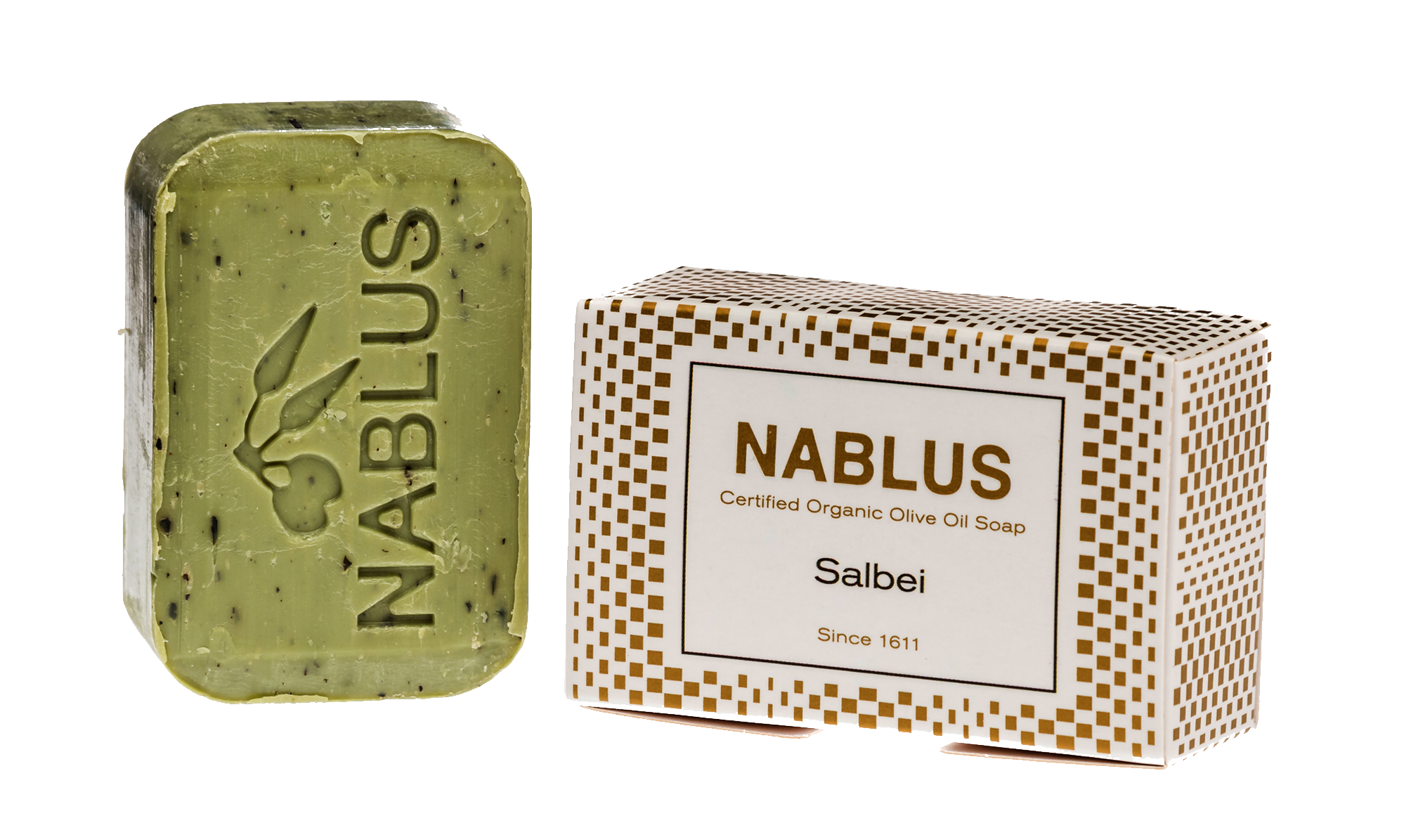 Nablus reine Olivenöl-Seife SALBEI